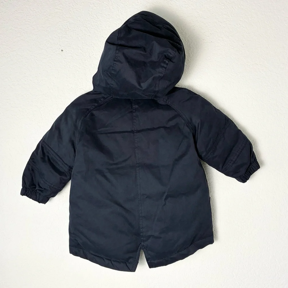 Zara BabyBoy Navy Hooded Down Feather Jacket